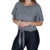 Blusa Listrada em Viscolycra com Nozinho de Amarrar - comprar online