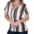 Blusa Manga Curta Listrada Casual em Viscolycra