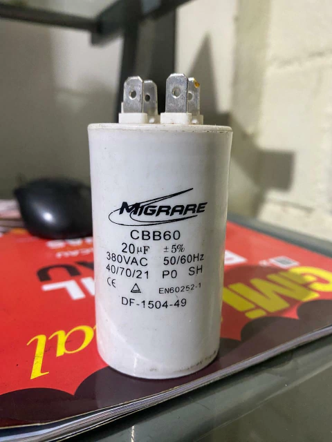 CAPACITOR PERMANENTE 20UF + 5% 380VAC MIGRARE