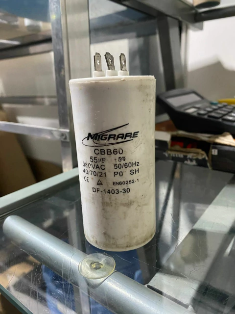 CAPACITOR PERMANENTE 55UF + 5% 380VAC MIGRARE
