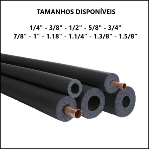 Isolamento Elastomérico 1/2" X 19MM - MT