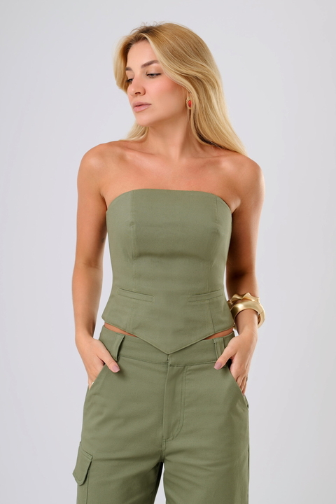 Corset Arabella Verde - comprar online