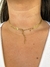 Colar Folhinhas Dourado em Aço Inoxidável - Ref 2261 na internet