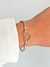 Pulseira Para Berloques Coração Vazado em Aço Inoxidável - Ref 1942 - loja online