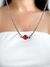 Chocker Strass Vermelha em Aço Inoxidável - Ref 1743
