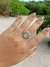 REF 1326 - ANEL DE BOLINHAS POÁ VERDE AJUSTÁVEL