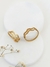 Anel Duas Ondas Dourado em Aço Inoxidável - Ref 2239 - comprar online