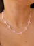 Chocker Conchas Miçangas Rosa - Ref 2156