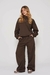 BLUSA MOLETOM LATTE MARROM - Sunshine Store