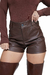 SHORTS COURO