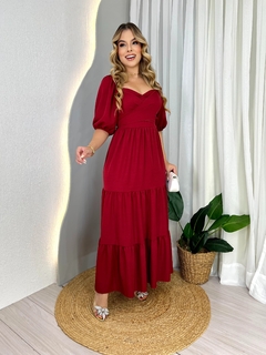 Vestido Longo Encanto - Vinho - comprar online