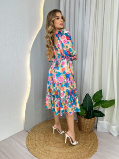 Vestido Midi Anny - Estampado na internet