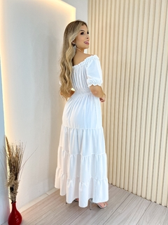 Vestido Longo Tália - Branco na internet