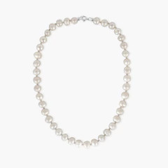 colar perola barroca legitima de agua doce com prata 