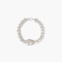 Pulseira de perola legitima de agua doce