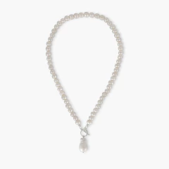 colar feminino perola barroca legitima de agua doce