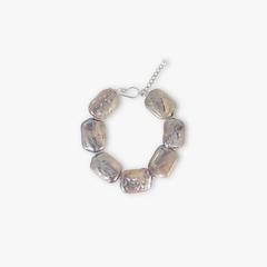 Pulseira perola legitima rose de agua doce
