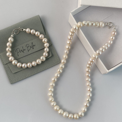 Colar Pérola Clássico 45cm com pulseiras na internet