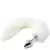 Plug Anal em Aluminio 7cm com Cauda