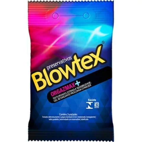 Preservativo Blowtex Orgazmax+ c/ 3un
