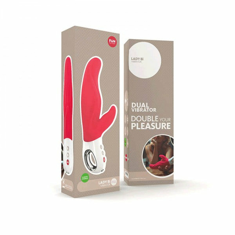 Vibrador Duplo em Silicone Lady Bi Fun Factory Vermelho