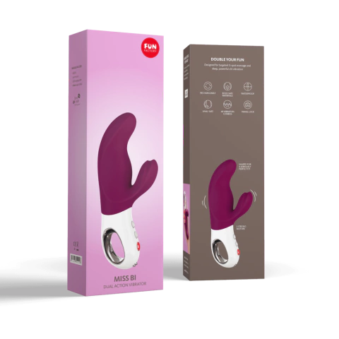 Vibrador Duplo em Silicone Miss Bi - Fun Factory Roxo