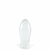 Plug Anal Avantajado Cônico Transparente 13,5x6 cm - comprar online