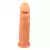 Capa Peniana Cyber Amoroso Bege 18x4cm - Sex Shop Rio Preto