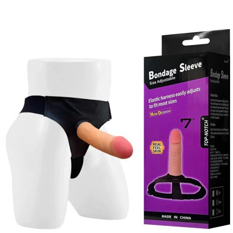 Cinta Peniana com Pênis Oco Possui Glande e Veias Salientes – BONDAGE SLEEVE - comprar online