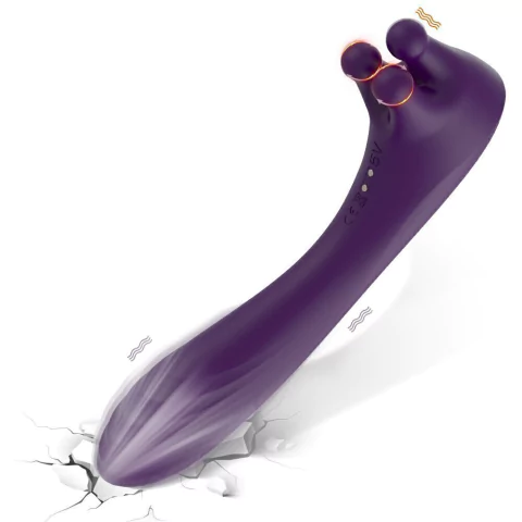 VIBRADOR C/ MASSAGEADOR CLITORIANO
