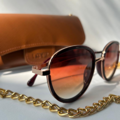 Óculos de Sol Redondo Kailua - Marrom - comprar online