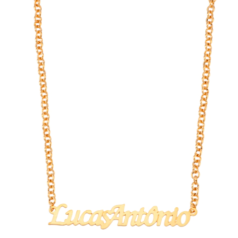 COLAR NOME FONTE SIMPLES CORRENTE ELO PORT. MÉDIA