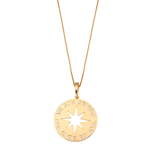 COLAR ESTRELA DO NORTE COM DIZERES