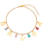 PULSEIRA LETRAS LISAS ATÉ 4 E PEDRINHAS COLORIDAS - loja online