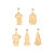 PINGENTES SANTINHOS KIDS - 2,2X1,2CM