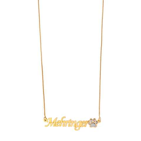 COLAR FONTE SIMPLES COM PATINHA NO FINAL