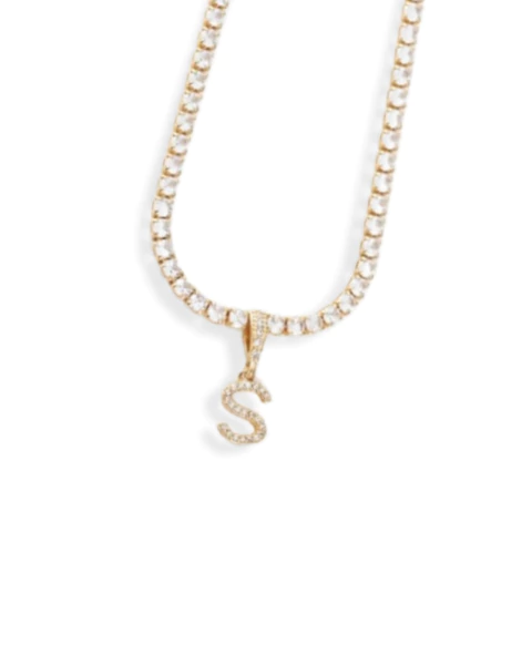 CHOKER RIVIERA 3MM E CONTRA ARGOLA COM INICIAL CRAVEJADA 9MM - comprar online