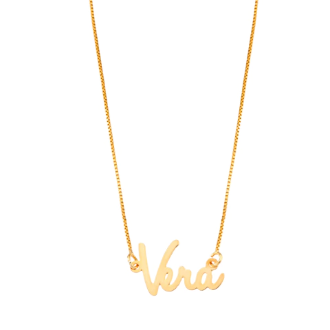COLAR DE NOME PERSONALIZADO COM LETRA CURSIVA - comprar online