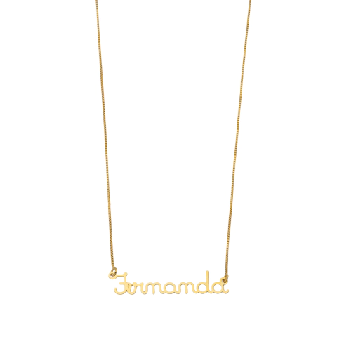 COLAR DE NOME PERSONALIZADO FONTE 12