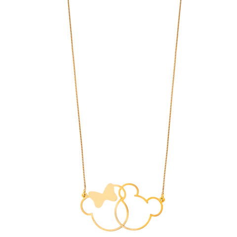 COLAR MINNIE E MICKEY VAZADO 4,5X2,5 - comprar online