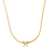 Chocker fita com letra caixa cravejada