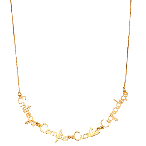 COLAR ENTREGO CONFIO ACEITO AGRADEÇO