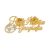 BROCHE NOME + PROFISSÃO + SÍMBOLO + 1 ZIRCONIA