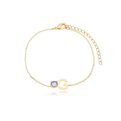 Pulseira inicial + zircônia (verificar cores disponíveis) - comprar online