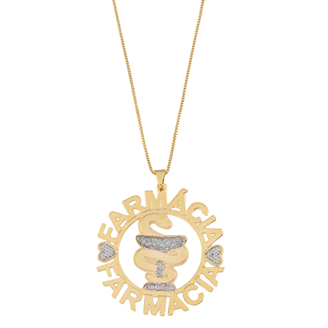 MANDALA SIMPLES DE PROFISSÃO 4CM PERSONALIZADA