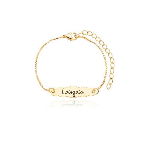 Pulseira infantil nuvem com nome - comprar online