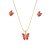 CONJUNTO BORBOLETA 1,2 CM ALTURA