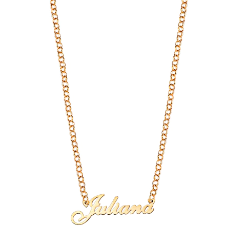 COLAR NOME FONTE CURSIVA MENOR, ELO PORTUGUES MÉDIA - comprar online