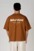 boxy tee rust brown signature