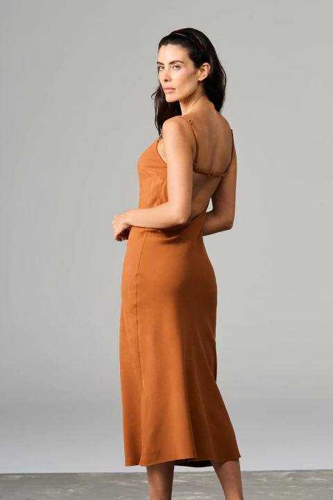 Vestido Creponado